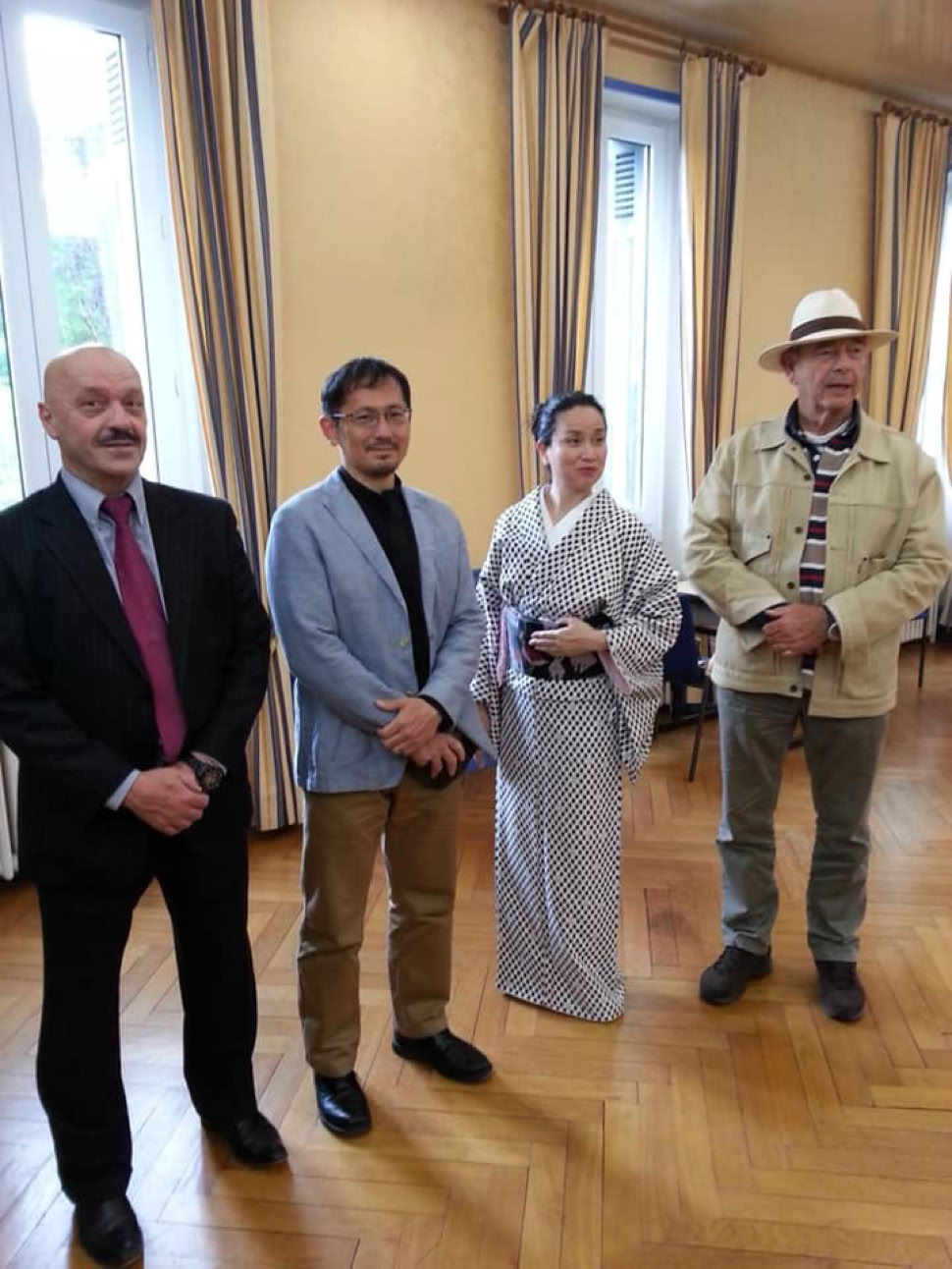 Naotake Shimamura Taikiken sensei with Jan Kallenbach sensei.