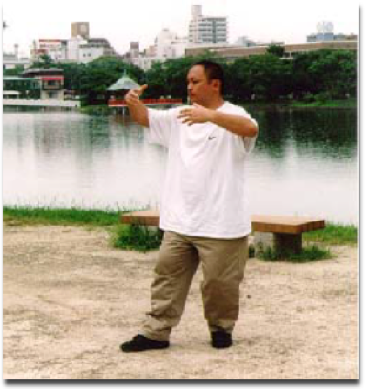 Isato Kubo practicing Taikiken Han Zen.